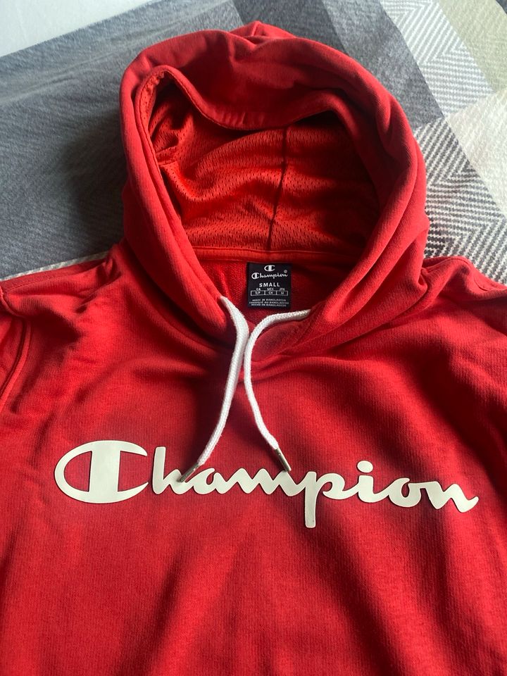 Champion Herren Hoodie, Gr.S, Rot in Gelsenkirchen