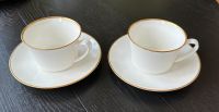 2 Rosenthal Tassen Bone China Porzellan weiß-creme Goldrand München - Berg-am-Laim Vorschau