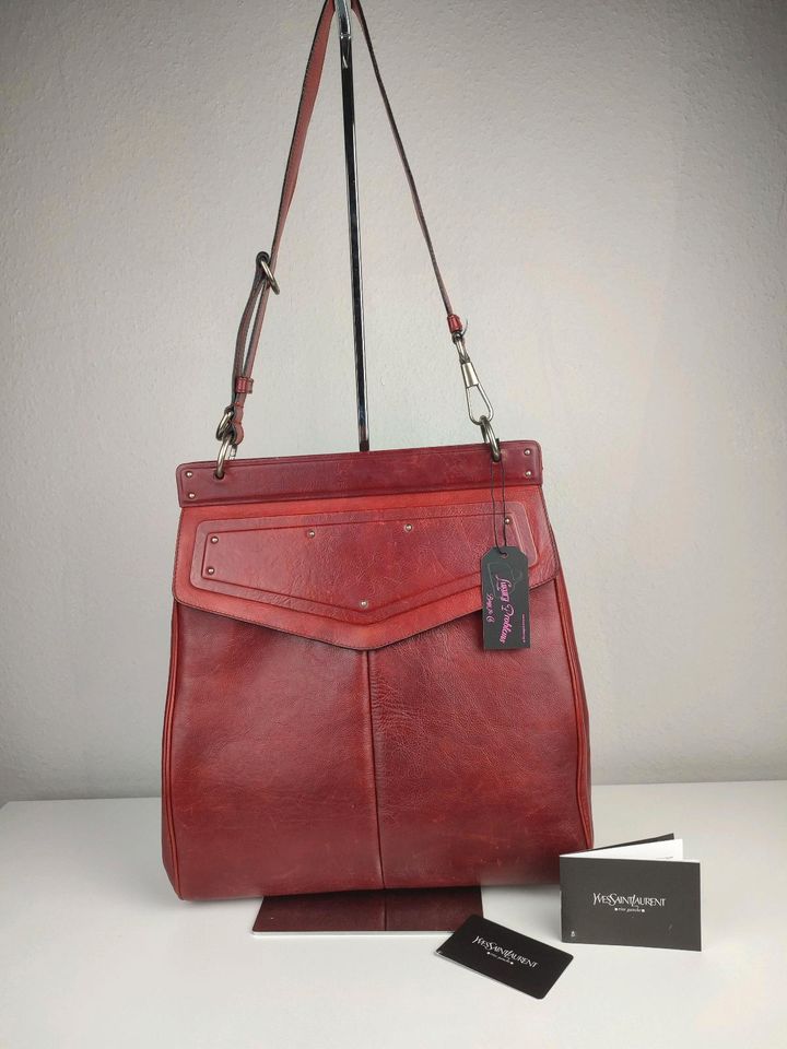 Yves Saint Laurent Leder Tasche YSL Schultertasche Vintage in Bad Rothenfelde