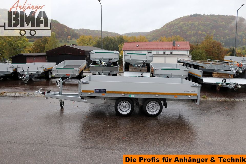 Hochlader Anhänger EDUARD 310x160x30 3000kg Ladehöhe 63cm NEU in Mühlhausen im Täle