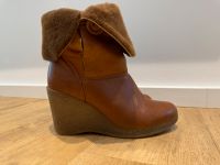 Stiefeletten Ankle Boots braun 40 Wedge Keilabsatz Berlin - Mahlsdorf Vorschau