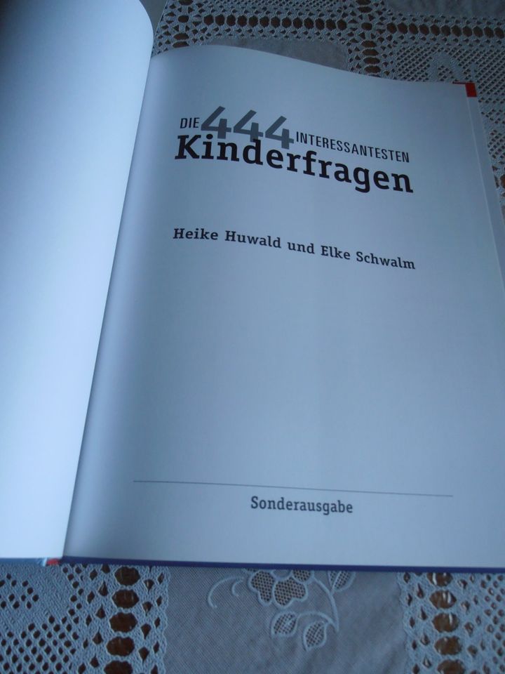 Die 444 interessantesten Kinderfragen Buch für Kinder wie neu in Greifswald