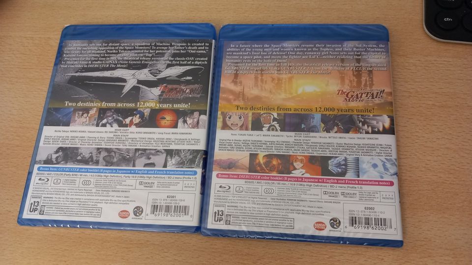 Gunbuster The Movie & Diebuster The Movie Blu-ray Bundle Anime in Stuttgart