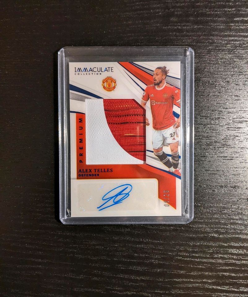 Panini Immaculate 2021 Alex Telles Sapphire 08/25 Patch Autograph in Stuttgart