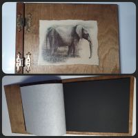 Fotoalbum mit Holzcover + 25 Seiten aus schwarzem Karton, NEU Niedersachsen - Uelzen Vorschau