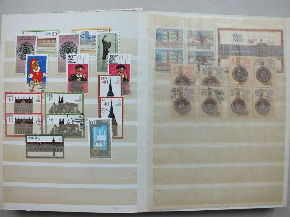 Briefmarken DDR 1984 und 1985 in Tarnefitz