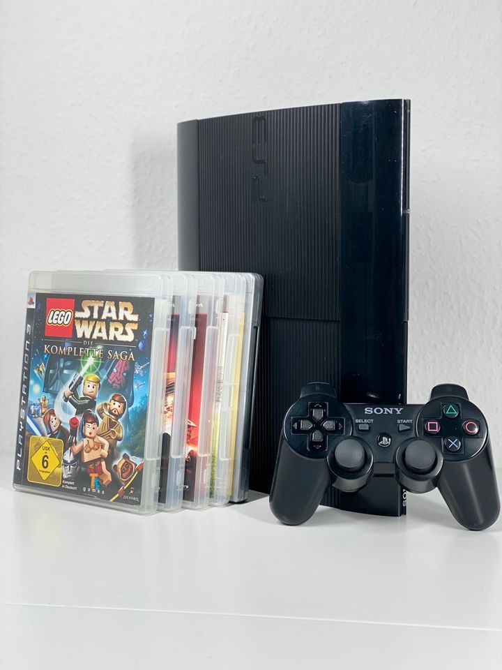 PlayStation 3 PS3 Super Slim 500GB CECH-4004C Spielesammlung in Hattingen
