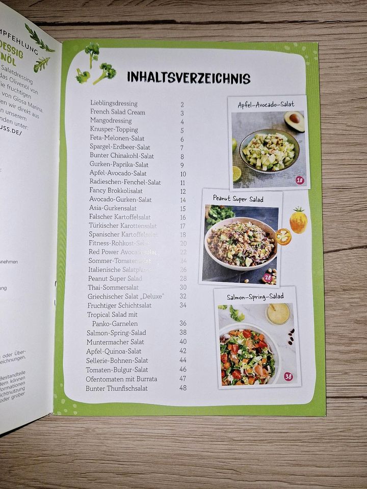 Rezeptheft "Salate zum Verlieben" für Thermomix,  neu unbenutzt in Nauort