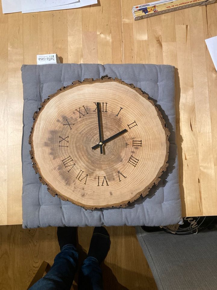 Wanduhr uhr wecker holz decko in Soyen