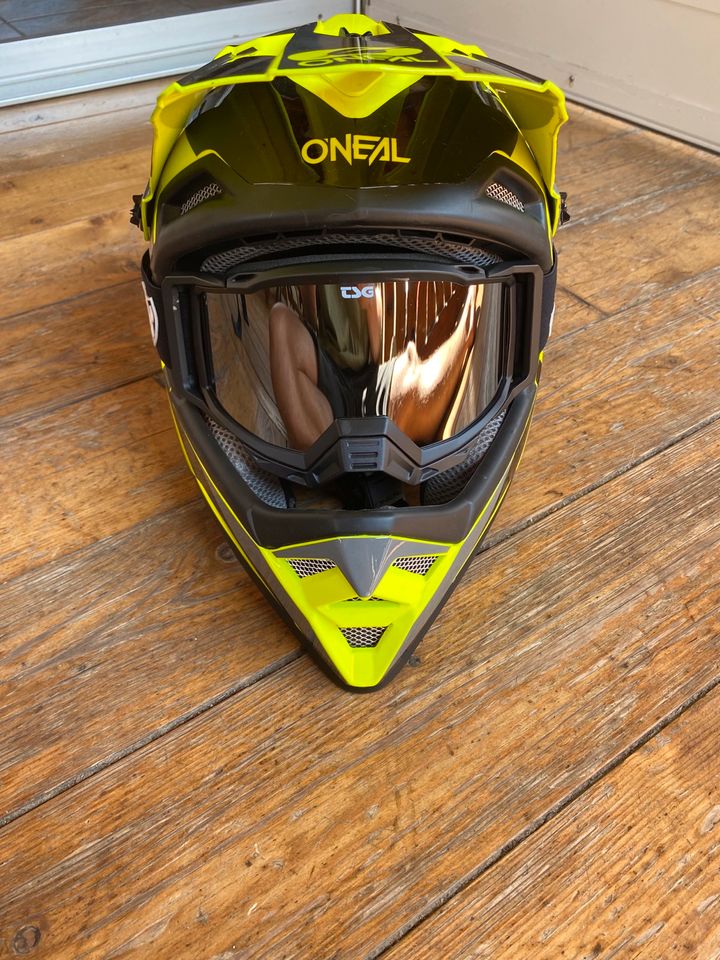 Oneal Fullface Helm inkl. Brille in Hilpoltstein