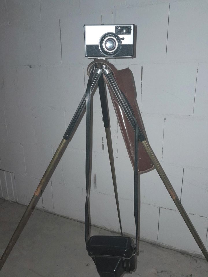 beirette electric SL 400 Fotoapparat Kamera mit Stativ DDR in Lengefeld