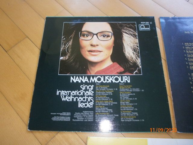 3 Weihnachts LP s Nana Mouskouri Andy Borg Berliner Mozart Chor in Dortmund
