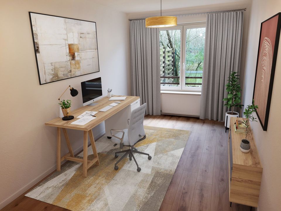 Provisionsfrei! Bezugsfreie 2,5 Zimmer Wohnung KERNSANIERT inkl. Tiefgarage + Garten in Gundelfingen