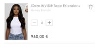 Beauty Works invisi Tape in extensions 50cm neu Baden-Württemberg - Esslingen Vorschau