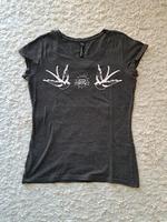 T-Shirt mit Print Aufdruck Vögel Herz anthrazit dunkelgrau Bayern - Würzburg Vorschau