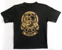 T-Shirt Biker in Schwarz/Gold Baden-Württemberg - Mössingen Vorschau