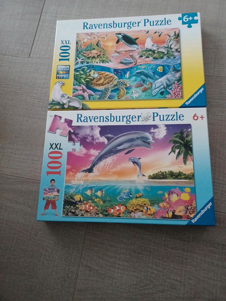 Xxl Puzzle Set Delfine in Steinen