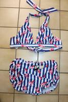 Collectif Bikini Gr 42 Retro blau weiß neu Hessen - Lahnau Vorschau