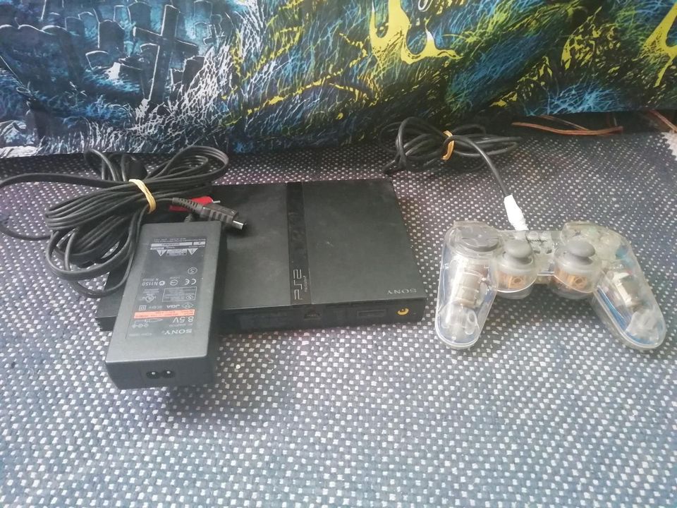 PS2 Slim + Controller in Rodalben