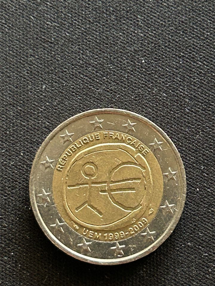 2€ Münze Republique francaise 1999 2009 in Bergneustadt