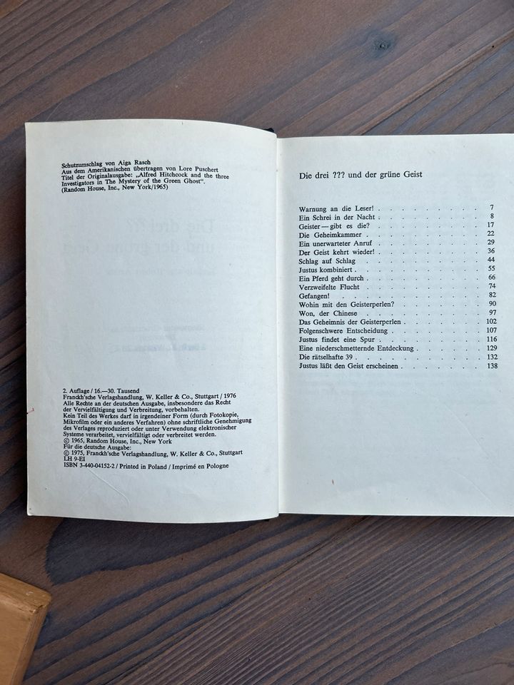 Die drei ??? Der grüne Geist von 1976 ohne Umschlag in Berlin