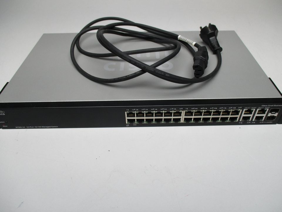 Switch: Cisco, SF300-24 inkl. Ladekabel  354773-30 in Weilrod 