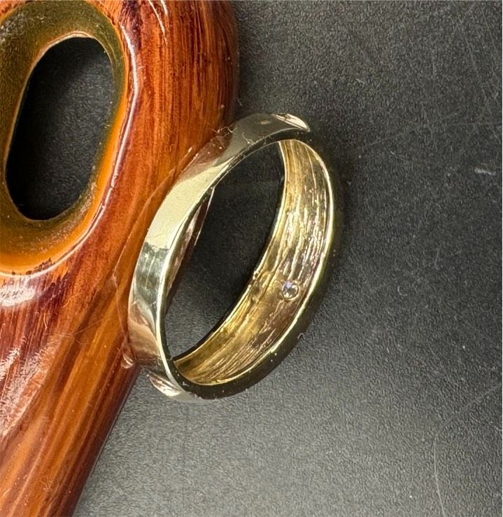 333 8k Gelb-, Weißgold Ring Stein Schmuck Geschenk Verlobung Gr62 in Berlin