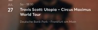 Travis Scott: utopia - Frankfurt Platin Tickets (UR - A) Köln - Ehrenfeld Vorschau
