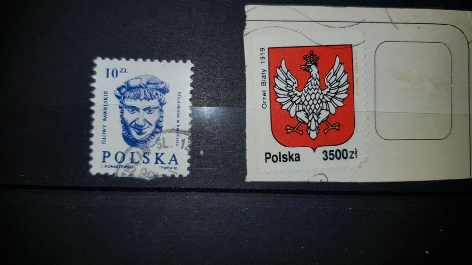 Briefmarken, Steckkarten mit Briefmarken in Lörrach