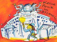Farbsiebdruck Udo Lindenberg "Keine Panik im Atlantik" Kreis Ostholstein - Grömitz Vorschau