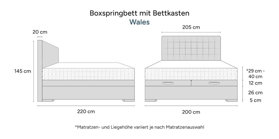 Neu Design Samt Boxspringbett 200 x 200 cm Rosa inkl. Matratze inkl. Bettkasten Polsterbett Bett in Berlin