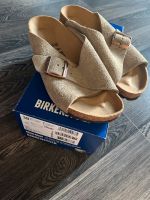 BIRKENSTOCK AROSA Gr. 38 Taupe Velours Leder Saarland - Völklingen Vorschau