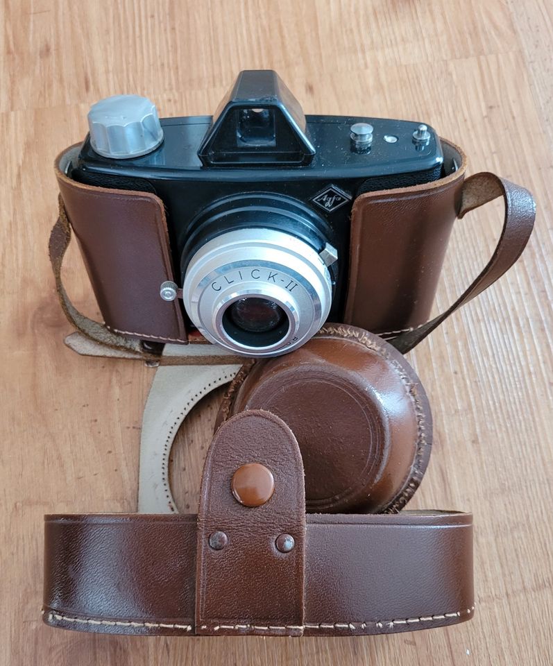 Fotoapparat, 1960, Vintage, Retro Kamera, Foto, Leder in Steinheim an der Murr