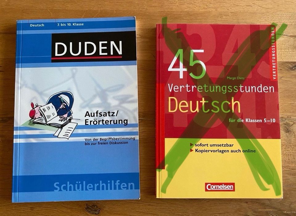 Duden Aufsatz/Erörterung und 45 Vertretungsstunden Deutsch in Roth