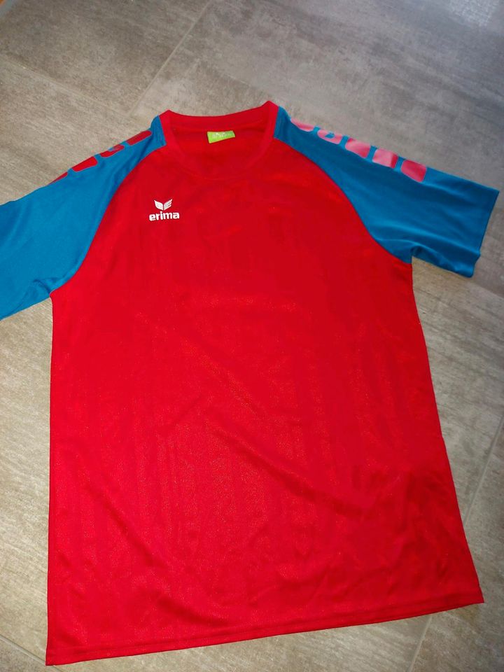 Erima Fußball Trikot Shirt Kinder Gr. 164 rot blau Neu in Goldbeck