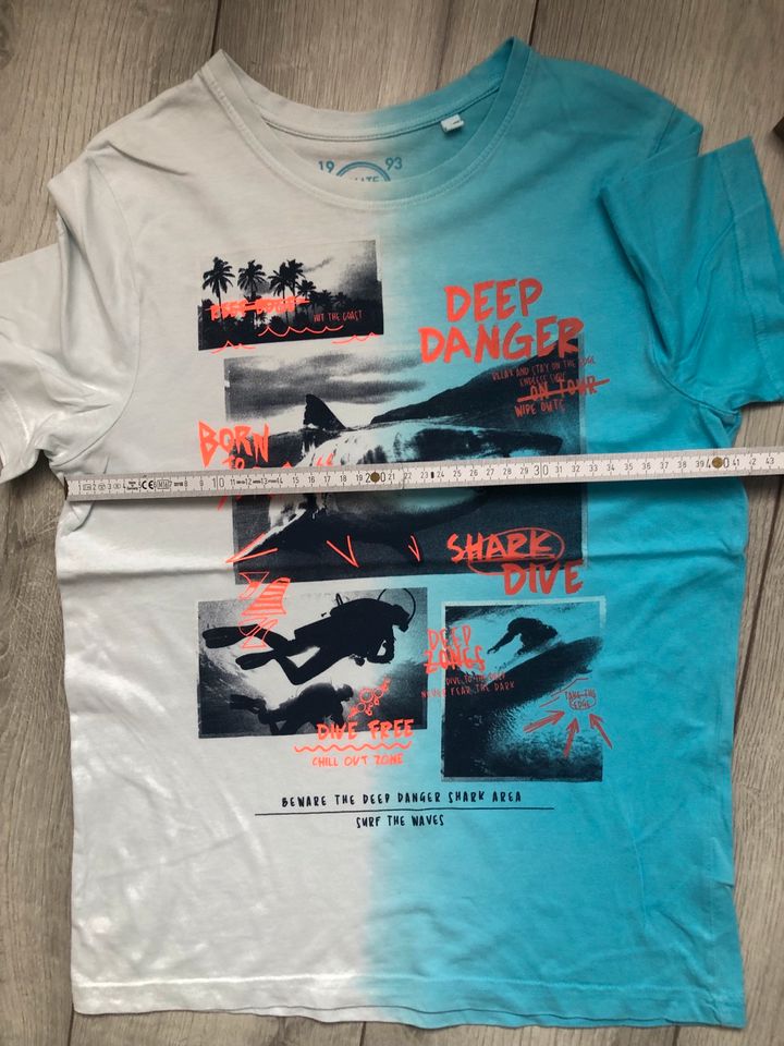 Jungs Kinder Tshirt Hai Taucher Motiv Gr 146/152 in Heiligenhaus