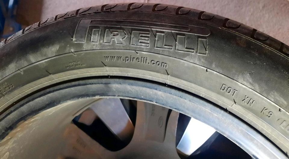 Alufelgen Borbet 8,5jx18 Reifen 235/50 R18 Pirelli Sommerräder in Pfedelbach