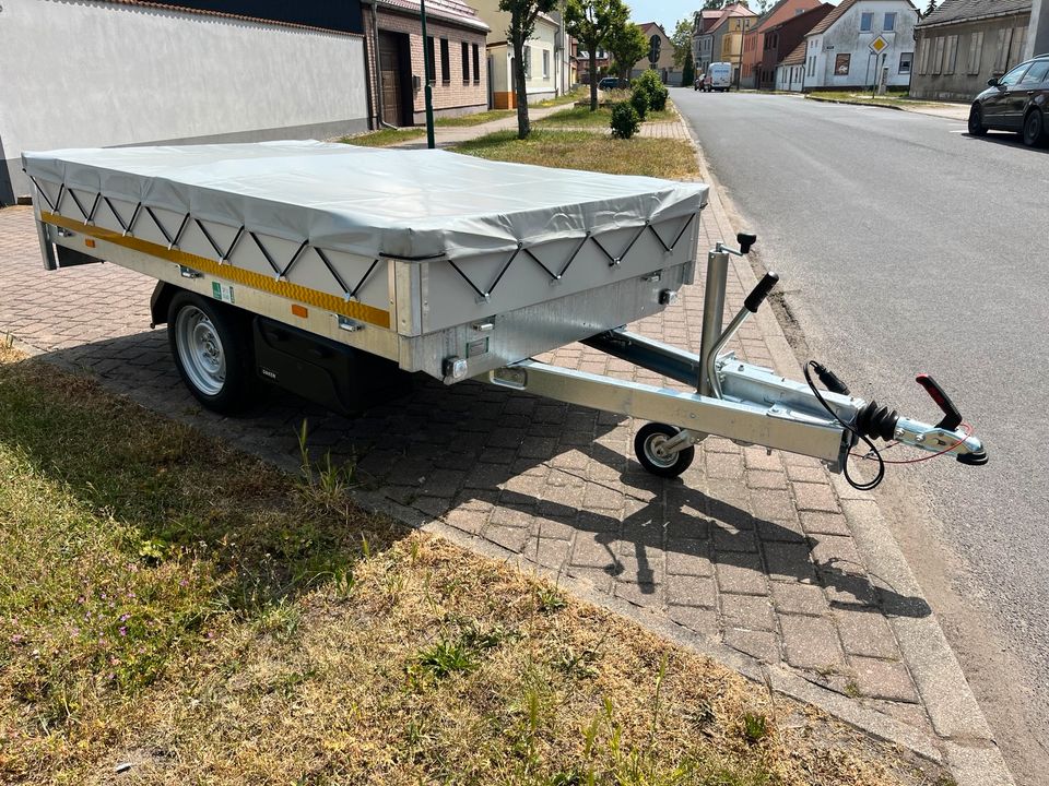 ⭕️Eduard Hochlader 1500kg, Staubox, Plane, Profi Anhänger in Schönebeck (Elbe)