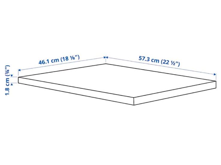 3 x IKEA Komplement Boden, weiß, 50x58 cm in Feucht