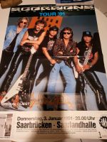 Scorpions Plakat Poster Tour 91 Saarbrücken Saarlandhalle Saarland - Homburg Vorschau