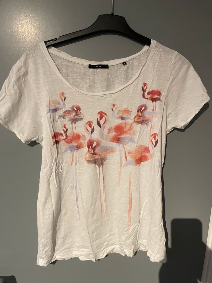 Zero Oberteil Flamingo Shirt T-Shirt in Hückelhoven