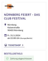 2 x Nürnberg feiert - das Club Festival Tickets Bayern - Postbauer-Heng Vorschau