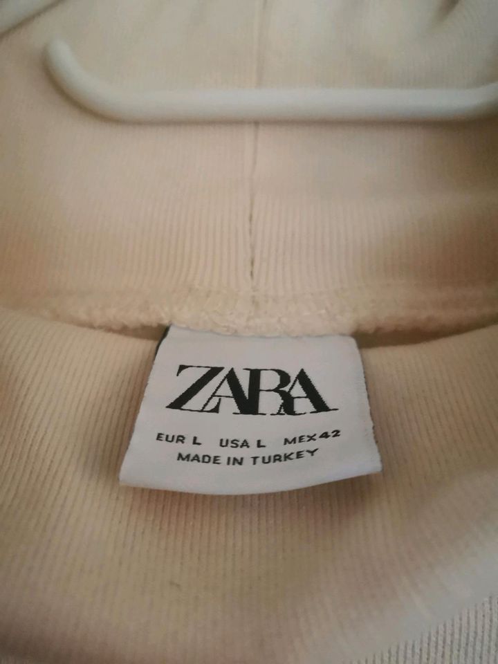Sweatshirt in Pulliform Rollkragen  "Zara" Gr. L in Marl