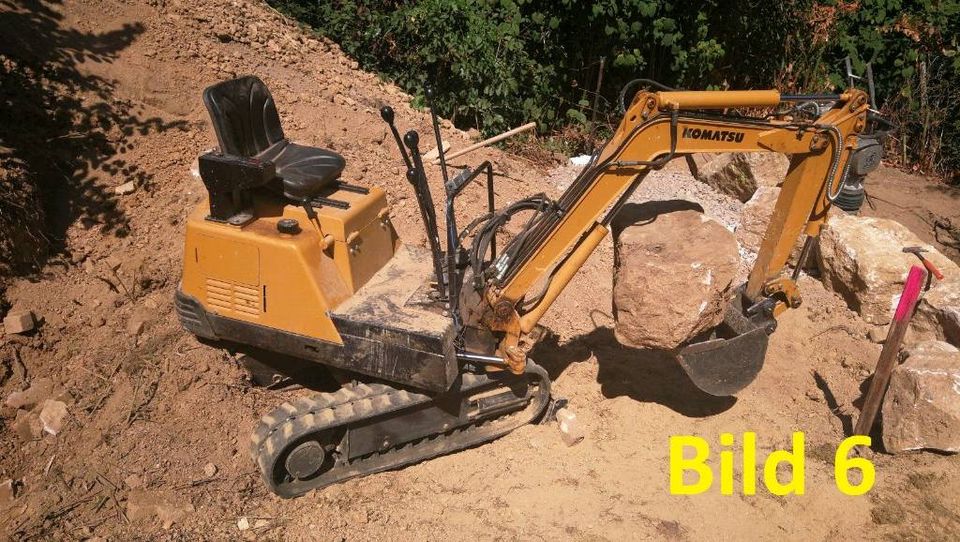 Minibagger / Bagger Mieten 0,8 to. im Rheingau in Geisenheim