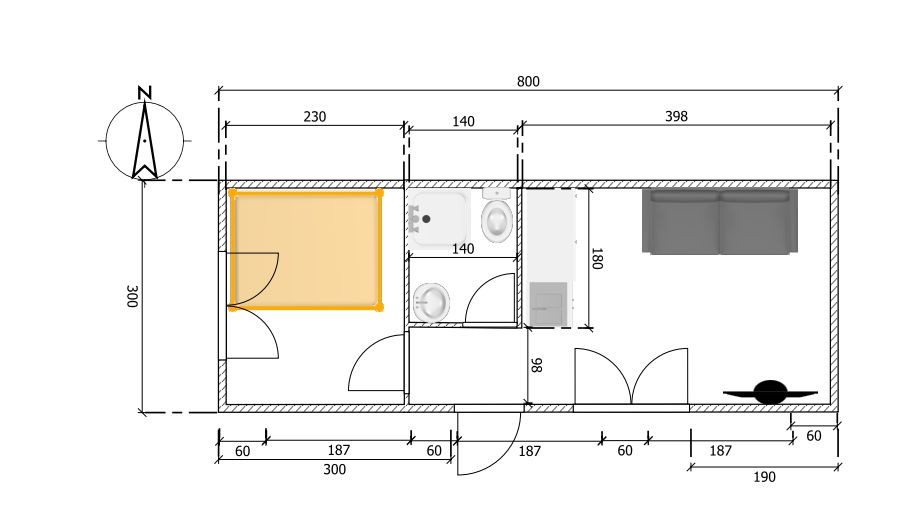 Tiny House " Narvik" 24 qm mit Küche und Bad einzugsbereit in Berlin