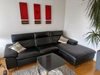 Hochwertiges schwarzes designer Leder Sofa / Couch Bayern - Kempten Vorschau