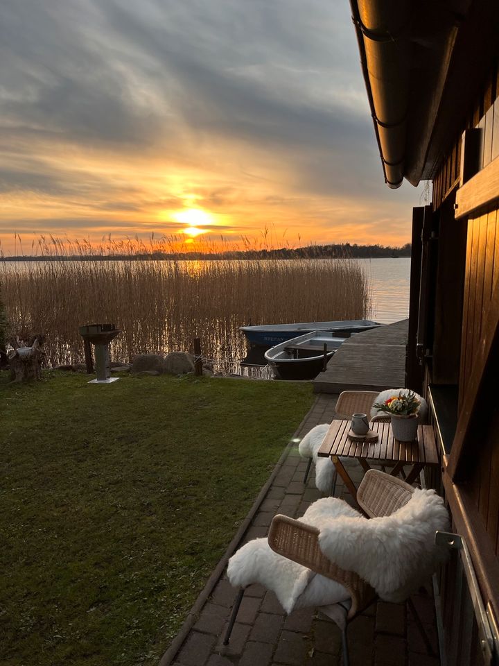 Ferienhaus am See in MV mit Boot in Güstrow