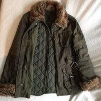 Doppeljacke/Winterjacke Street One Gr. 40 khaki Kunstfell Baden-Württemberg - Bermatingen Vorschau