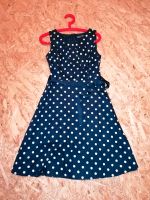 Cocktailkleid Kleid knielang Polka Dots Dunkelblau Montego 36 Nordrhein-Westfalen - Kalkar Vorschau