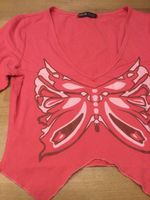 Shirt pink Gr 38 mit Schmetterling langarm kurz Nordrhein-Westfalen - Willich Vorschau